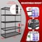 Shuntong Atlas 5-Tier 48 in.W x 24 in.D x 72 in.H Heavy Duty Storage Shelving Load 4000 Lbs, Wire Deck, Dark Grey B-ATLAS482472-5D1000 - alternate 2