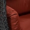 Leisuremod Mendoza Charcoal Wicker Hanging 2 person Egg Swing Chair with Cherry Cushions MSCCH-53CHR - alternate 4