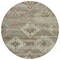 Homeroots 8' Brown Beige And Tan Round Southwestern Washable Indoor Outdoor Area Rug 588692 - alternate 2