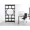 Homeroots 68" Black Open Back Four Tier Bookcase With Manufactured Wood Frame 490162 - alternate 3