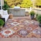 Homeroots 3' X 5' Rust Lavender And Ivory Southwestern Washable Indoor Outdoor Area Rug 632275 - alternate 3