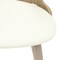 Leisuremod Modern Wooden Dining Chair, Washed Walnut Frame in White, Klyne Collection KCWW-22W - alternate 3