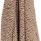 Homeroots 50" X 60" Brown Cotton Woven Geometric Throw Blanket with Fringe 518812 - alternate 2