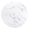 Homeroots 47" White And Black Rounded Steel Dining Table 394610 - alternate 5