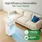 Edendirect 30 pt. 2,000 sq. ft. Dehumidifier in White with Drain Hose, 0.42 Gal. Bucket, 41dB for Bedroom,  ZR-D1026 - alternate 3
