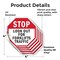 Signmission Stop Look Out for Forklifts Traffic, 4 inch X 4 inch, Vinyl Decal, 5PK OC-D-5PACK-4-58 - alternate 2