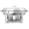 Megachef 5.8Qt Stainless Steel Oval Professional Chafing Dish/Food Warmer/Buffet Server Serving Dish MG-431202 - alternate 2