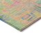 Homeroots 5' X 8' Pink Key Lime And Sky Blue Abstract Washable Indoor Outdoor Area Rug 609215 - alternate 4
