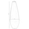 Uniquewise Set of 3 31.5in Spun Bamboo Tall Floor Vase - Sleek Metallic Finish, Elegant Home QI003354.GRS - alternate 3