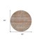 Homeroots 8' Copper Tan And Beige Round Floral Washable Indoor Outdoor Area Rug 606190 - alternate 2