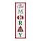 Homeroots 30" X 9" Green Red And White Christmas Be Merry Iron Hanging Wall Decor 634275 - alternate 1