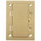 Hubbell Wiring Device-Kellems Box Cover, Floor Box Type, 1 Gang, Brass S3826 - alternate 1
