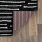 World Rug Gallery Boho Stripe Design Runner Rug 2 ft x 7 ft Black 3019BLACK2X7 - alternate 2