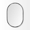 Homeroots 36" Black Oval Metal Framed Accent Mirror 376435 - alternate 1