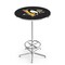 Holland Bar Stool Co 42" Chrome Pittsburgh Penguins Pub Table, 36" dia. Top L216C4236PitPen - alternate 1