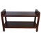 Homeroots 21" X 35" Dark Brown Solid Wood Rectangular Shower Bench With Shelf 383312 - alternate 1