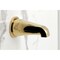 Kingston Brass Triple-Handle Tub and Shower Faucet with Knurled Handle, Polished Brass KBX8132KNL - alternate 2