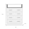 Homeroots 33" White Four Drawer Dresser 534947 - alternate 2