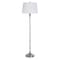 Homeroots 60" Nickel Traditional Shaped Floor Lamp With White Square Shade 526291 - alternate 2