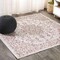 Jonathan Y Rozetta Boho Medallion Textured Weave Red/Taupe 5 ft Square Indoor/Outdoor Area Rug SMB102A-5SQ - alternate 1