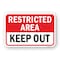 Signmission Restricted Area Keep Out, Heavy-Gauge Aluminum, 18" H, A-1824-24762 A-1824-24762 - alternate 1