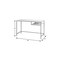 Homeroots 48" White and Silver Computer Desk 333489 - alternate 3
