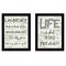 Homeroots Set Of Two Loads of Fun 3 Black Framed Print Bathroom Wall Art, 2PK 407108 - alternate 1