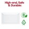 Smarty Had A Party 5.5" x 8.5" Clear Rectangular Plastic Dessert Plates (120 Plates), 120PK 6923-CASE - alternate 3