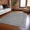 Homeroots 5' X 8' Gray And Beige Abstract Washable Indoor Outdoor Area Rug 616011 - alternate 3