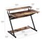 Homeroots Espresso Brown Modern Rustic Writing Desk 473247 - alternate 3