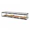 Koolmore 2.3 Cu Ft Slim  Flat Dry  Bakery Display Case with  Black Aluminum Accents KM-DC-24SBK - alternate 2