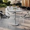 Flash Furniture 31.25" RND Outdoor Tabletop, Gray Faux Concrete, Seamless Surface Technology, 18" Round Silver Base ST-RD31-CMGY-TR18S-GG - alternate 5