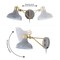 Jonathan Y Lynn 15 in. Swing Arm 1-Light Modern Midcentury Iron USB Charging Port LED Sconce, Grey/Brass Gold JYL1300C - alternate 4
