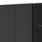 Homeroots 59in Black Wood Wall Mounted China Cabinet With Six Doors 478215 - alternate 2