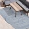 Jonathan Y Margot Modern Geometric Arch Stripe Cream/Navy 9 ft. x 12 ft. Indoor/Outdoor Shaped Area Rug SHP201C-9 - alternate 3