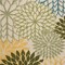 Homeroots 4' X 6' Ivory Green Blue And Yellow Floral Indoor Outdoor Area Rug 548154 - alternate 5