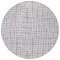Homeroots 8' Lilac Purple And Ivory Round Striped Washable Indoor Outdoor Area Rug 583440 - alternate 3