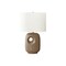 Monarch Specialties Lighting, 26"h, Table Lamp, Brown Ceramic, Ivory / Cream Shade, Contemporary, Modern I 9676 - alternate 1