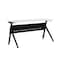 Flash Furniture Davis 60in. x 24in. HD Nesting Table w/Y-Legs, Modesty Panel, 1in. Thick White Tabletop, Blk Frame MT-M6024-Y-LEG-WHTBLK-GG - alternate 1