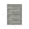 Homeroots 8' X 10' Pewter And Charcoal Striped Washable Indoor Outdoor Area Rug 631506 - alternate 3