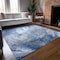 Homeroots 8' X 10' Navy and Gray Abstract Washable Non Skid Indoor Outdoor Area Rug 559592 - alternate 4