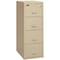 Fireking 15-1/4" W 4 Drawer Fire-Resistant Vertical File Cabinet, Parchment, Legal 4-2157-2PA - alternate 1