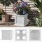 Pure Garden Rattan Style Outdoor Planter Box 14.65-Inch-Square Decorative Flower or Plant Pot 50-LG1467 - alternate 2