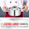 Bakken-Swiss 2QT Stockpot, Brushed Stainless Steel, Heavy Duty, Induction-Ready, Lid and Riveted Handles BAKSTQ2 - alternate 3