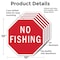 Signmission No Fishing, 10 inch X 10 inch, Aluminum Metal Signs, 5PK OC-A-5Pack-10-80 - alternate 2