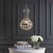 Jonathan Y Regina 12" Crystal/Metal Empire LED Pendant, Antique Brass JYL6109A - alternate 5