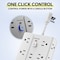 Overtime 22-in-1 Multi-Port Power Strip with 16 AC Outlets, 3 USB-A & 3 USB-C Ports, White OS70 - alternate 2