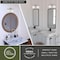 Vaxcel Huntley 2 Light Satin Nickel Farmhouse Schoolhouse Bathroom Vanity Fixture W0169 - alternate 4
