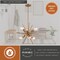 Vaxcel Estelle 6-Light 19 in W Brass Gold Mid-Century Modern Sputnik Pendant Ceiling Fixture P0238R - alternate 3