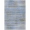 Homeroots 3' X 5' Denim Blue And Sky Blue Striped Washable Indoor Outdoor Area Rug 588046 - alternate 2